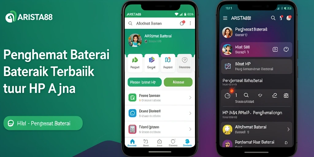 Tampilan antarmuka ARISTA88 yang sederhana dan efektif untuk penghematan baterai.