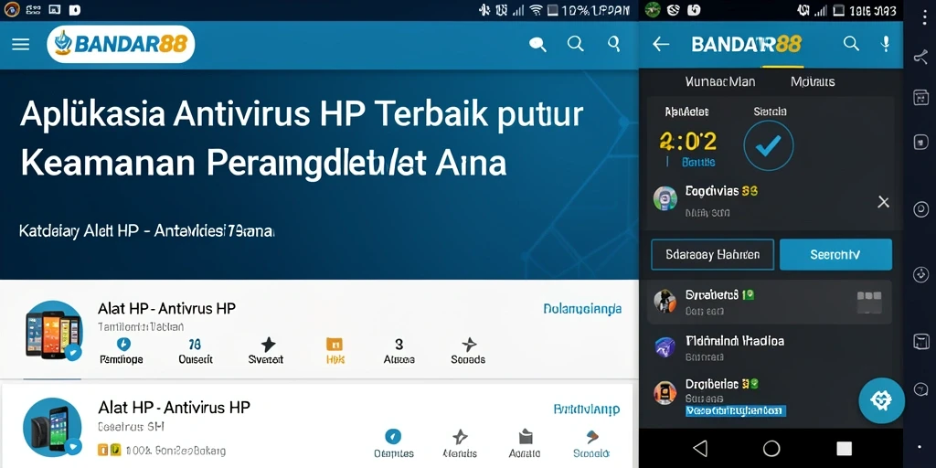Antarmuka aplikasi BANDAR88 yang intuitif dan informatif.
