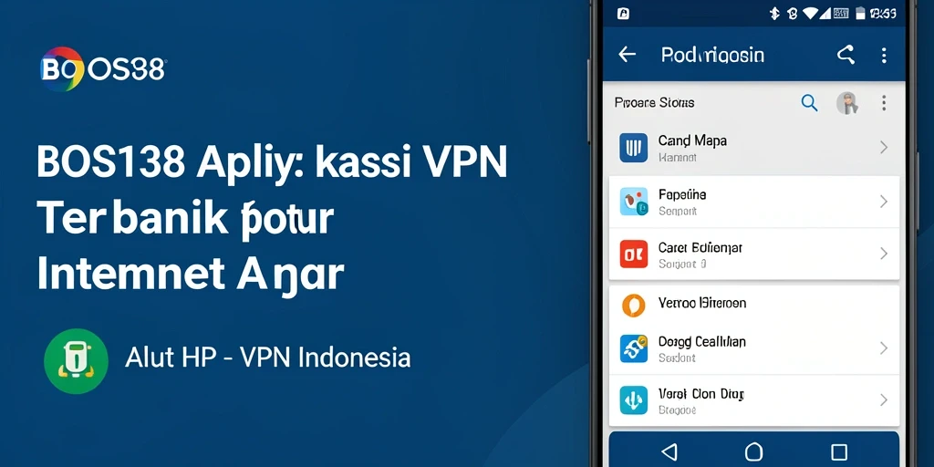 Antarmuka BOS138 yang bersih dan fungsional untuk pengguna VPN.