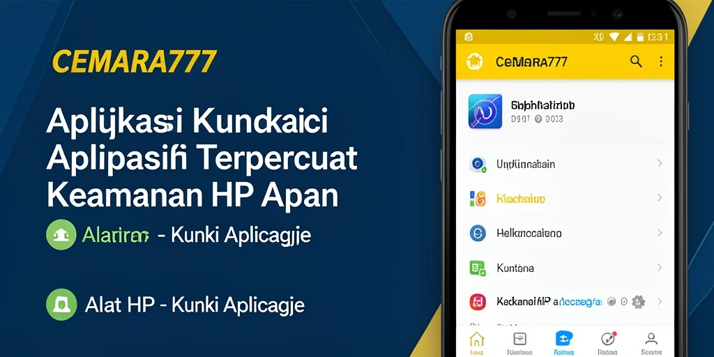 Antarmuka CEMARA777 menampilkan fitur kunci aplikasi yang sederhana dan efektif.