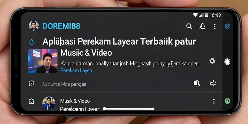 Screenshot DOREMI88 menampilkan antarmuka intuitif saat merekam layar.