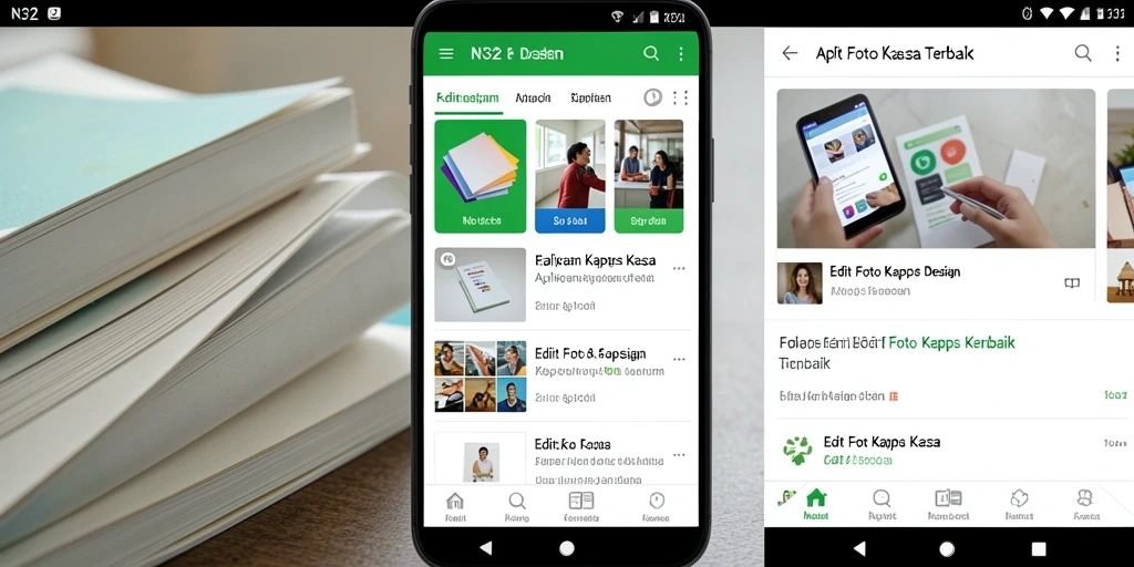 Antarmuka N32 menampilkan opsi edit dengan efek kertas kaca yang menawan.