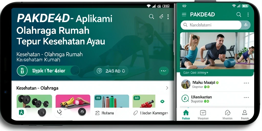 Antarmuka PAKDE4D untuk olahraga rumah yang interaktif dan menarik.