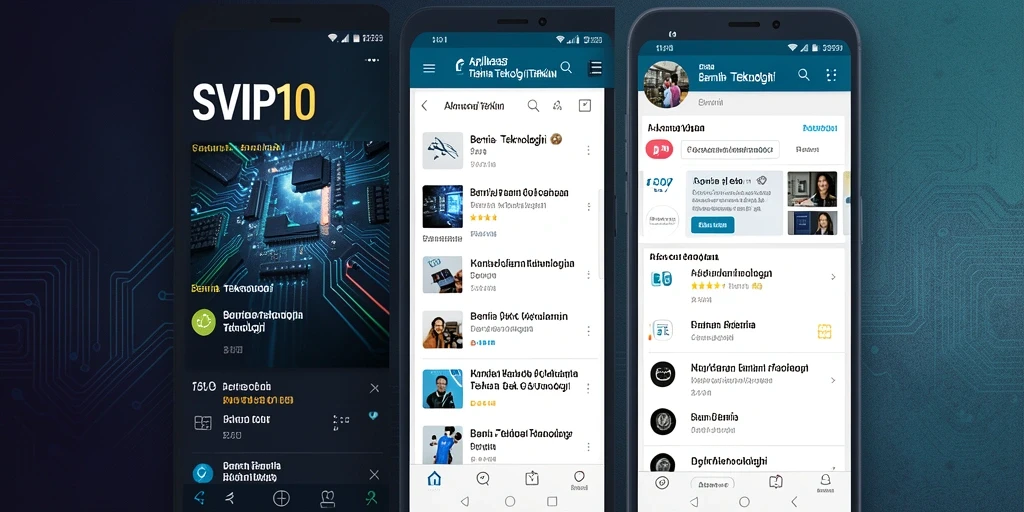 Tampilan antarmuka modern aplikasi SVIP10 yang mudah digunakan.