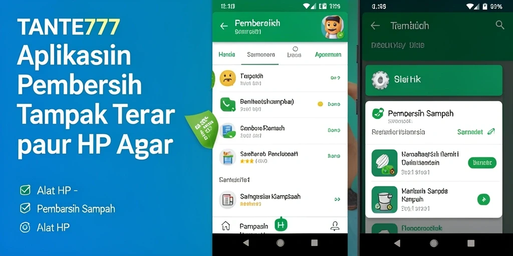 Antarmuka pengguna TANTE777 yang intuitif untuk Pembersih Sampah.