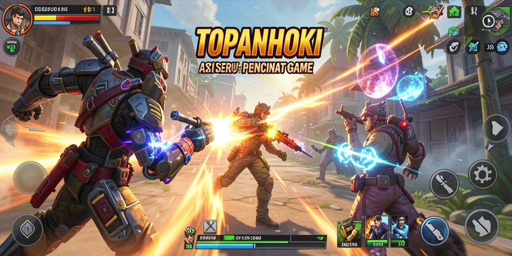 Tampilan seru game TOPANHOKI dengan aksi mendebarkan.