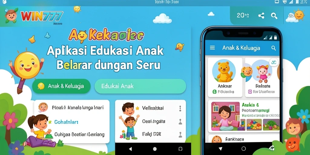 Antarmuka WIN777 yang menarik dan interaktif untuk belajar anak.